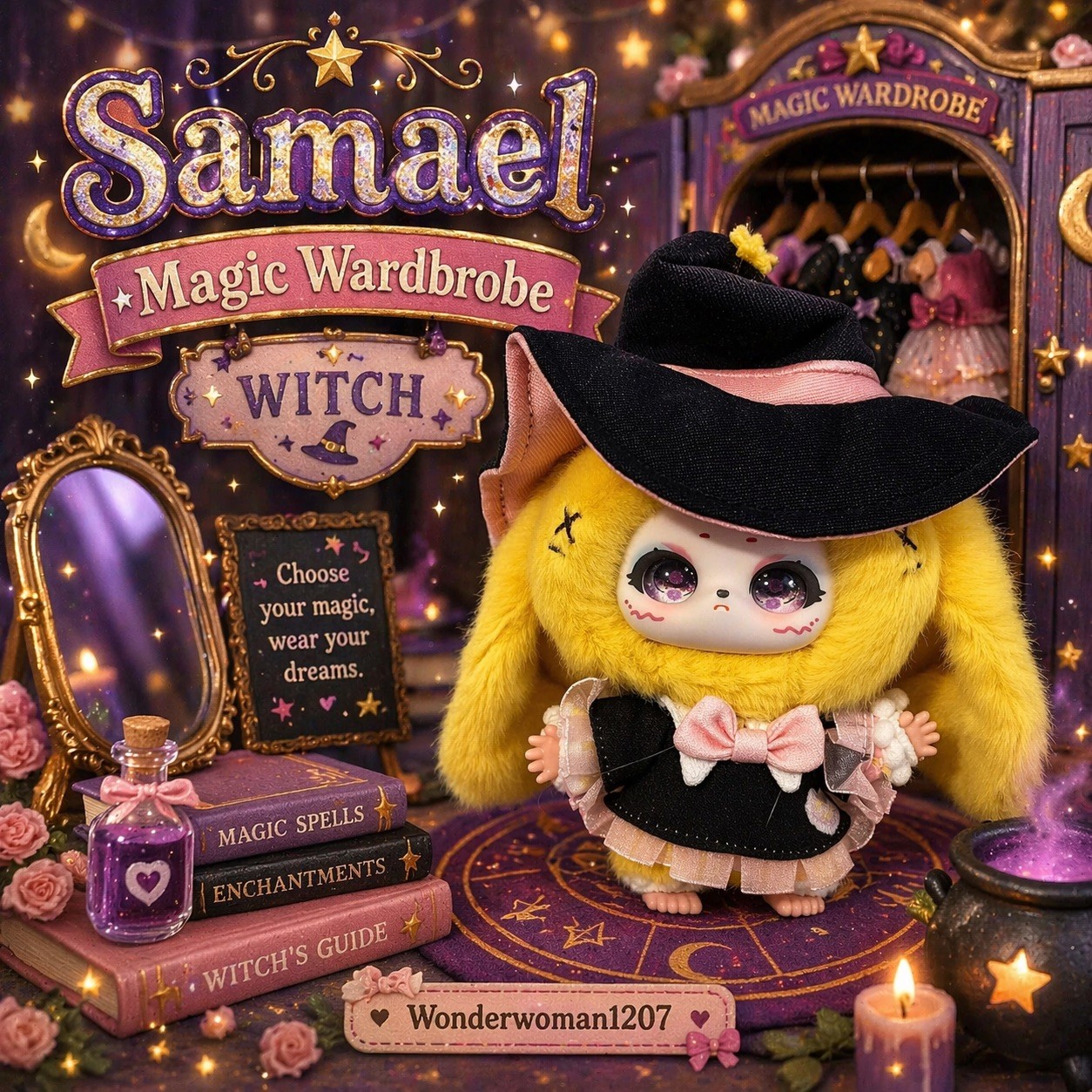 SAMAEL MAGIC WARDROBE SOFT TOY GUARANTEED - WITCH 🧹BNIB 