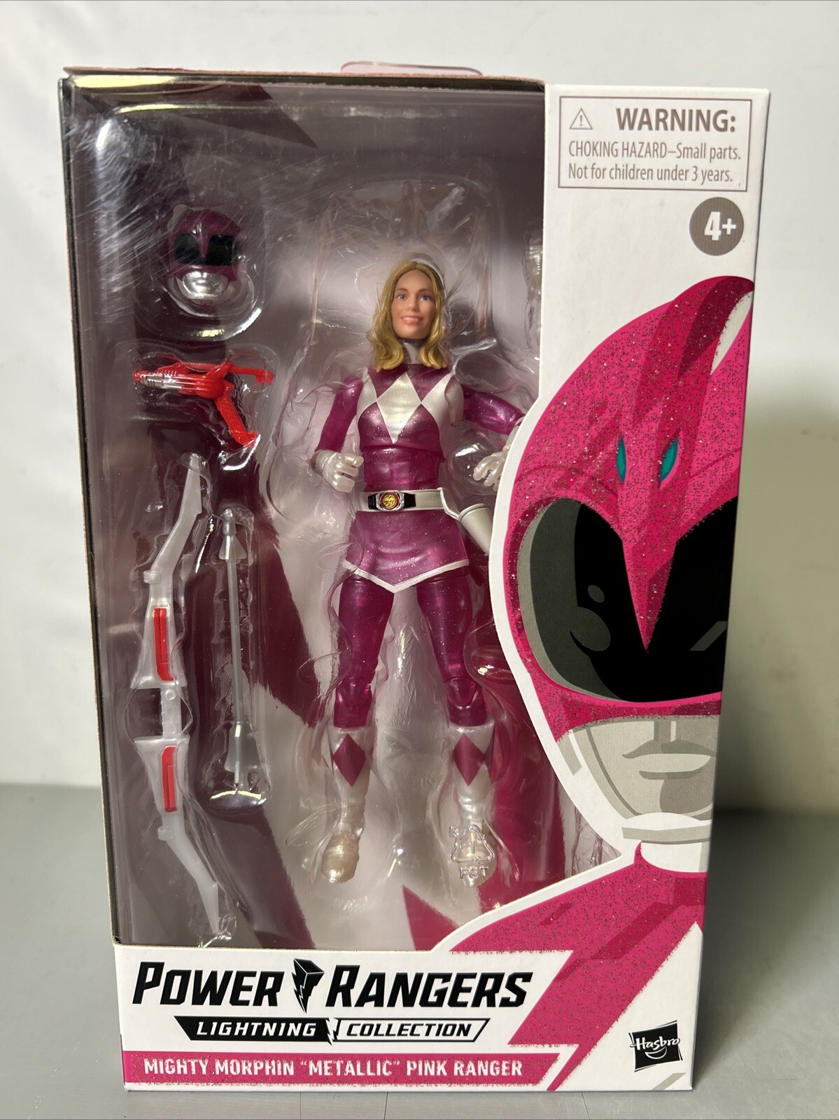 Hasbro Power Rangers Lightning Collection Mighty Morphin Metallic Pink Ranger