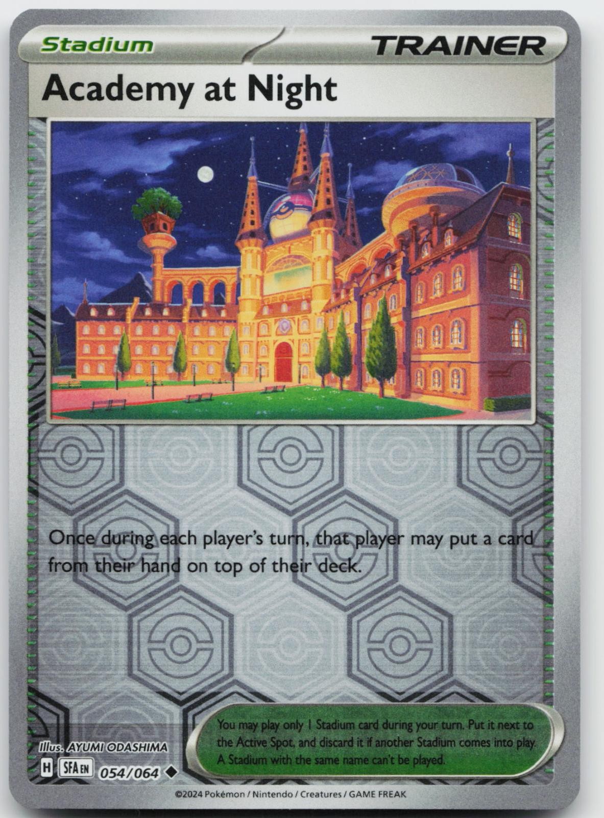 Academy at Night 054/064 favola avvolta non comune Pokemon Reverse Holo quasi nuovo