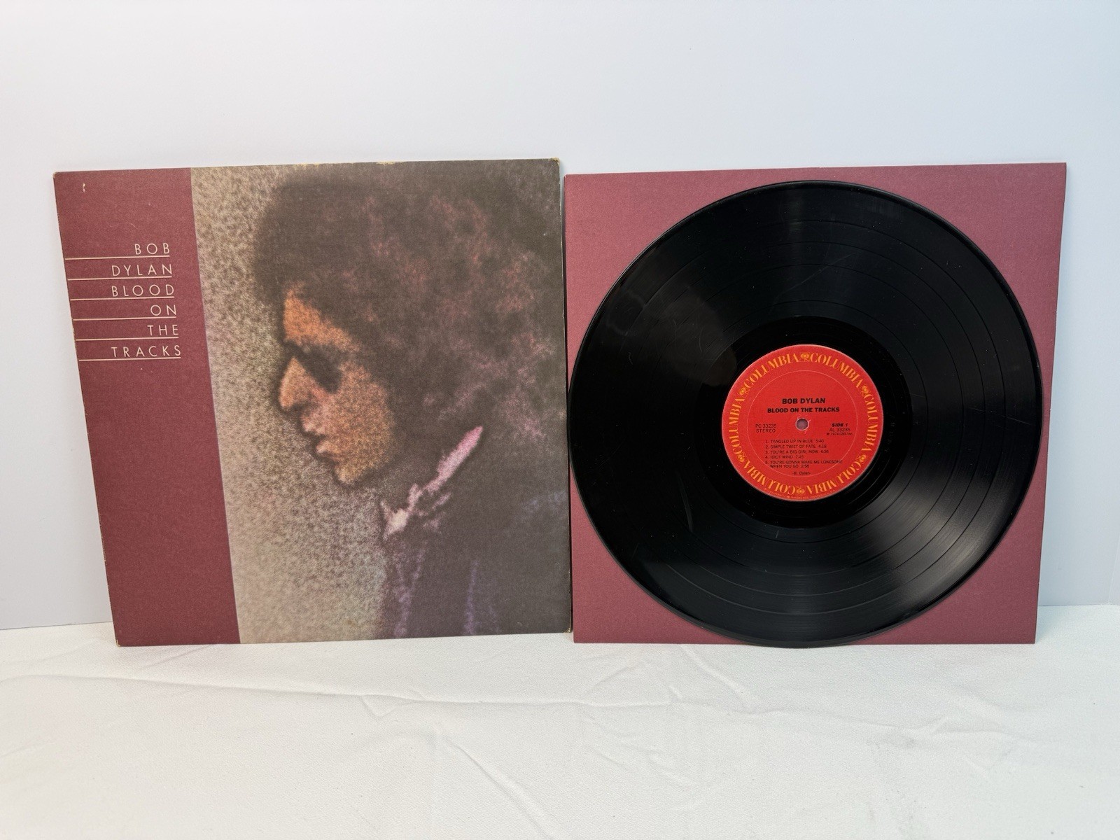 Bob Dylan Blood On The Tracks Vinyl LP Record PC 33235 1974 VG