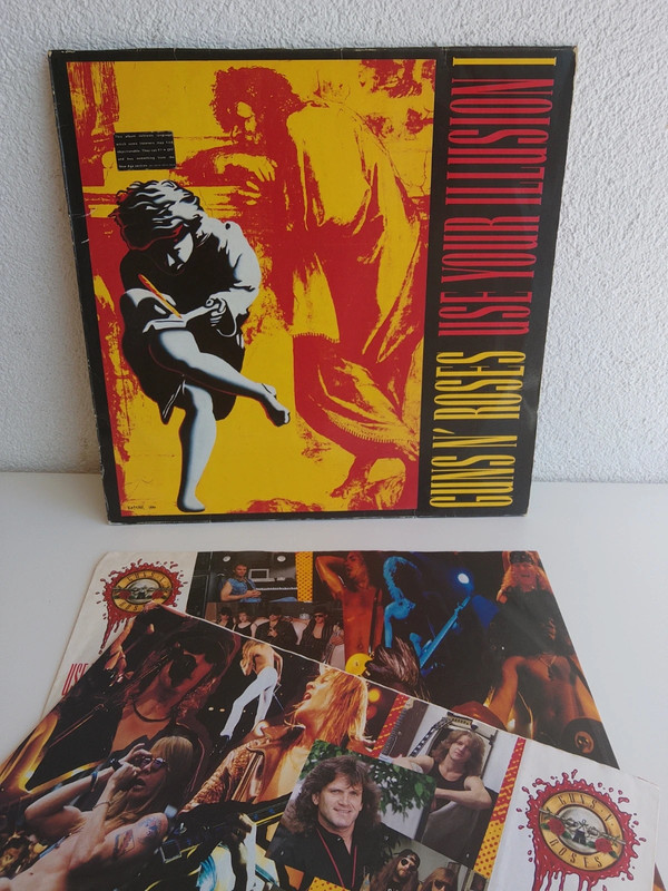 Lp Guns Roses Use Your Illusion 1 vinili eccellenti copertina usurata originale 91 tedesca