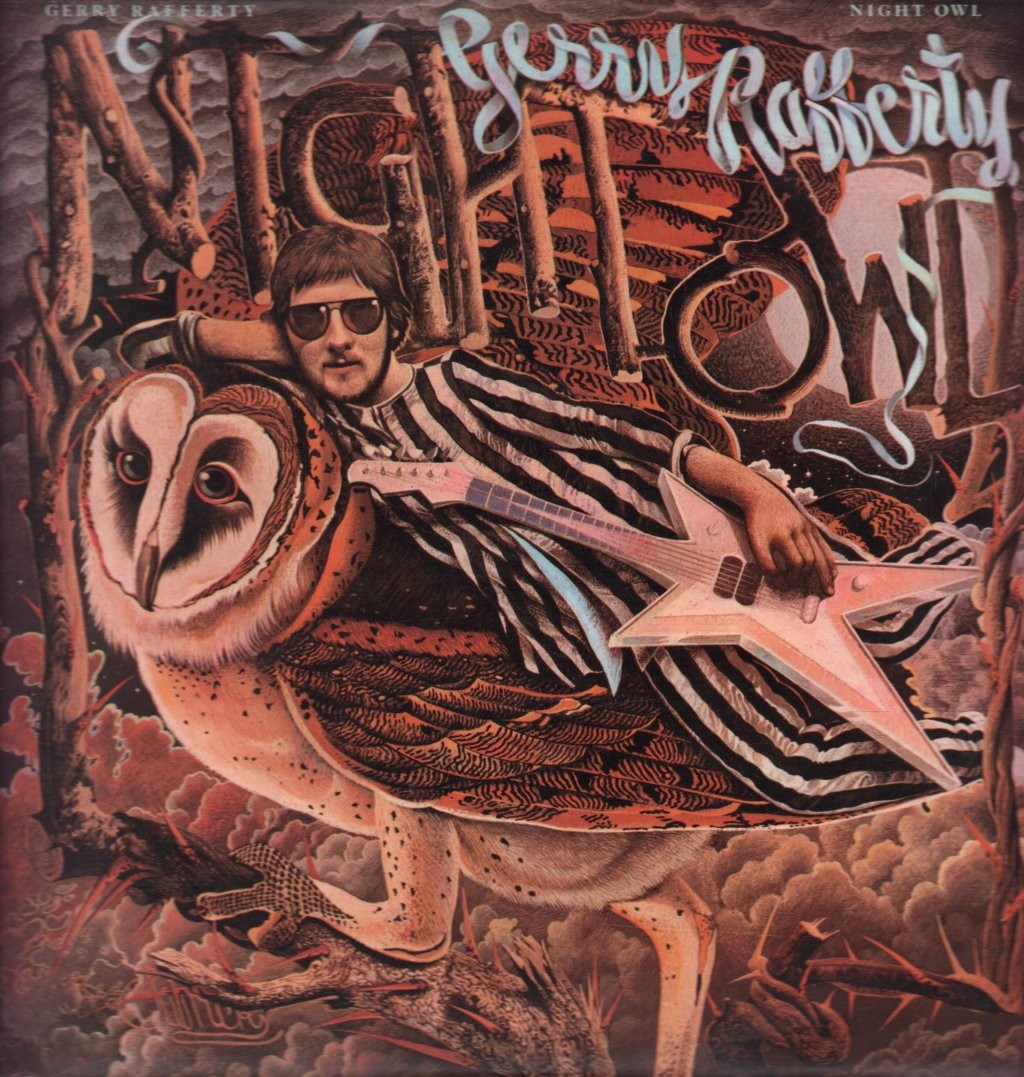GERRY RAFFERTY NIGHT OWL LP VINYL 10 track vinyl lp with inner sleeve (UAK30238)