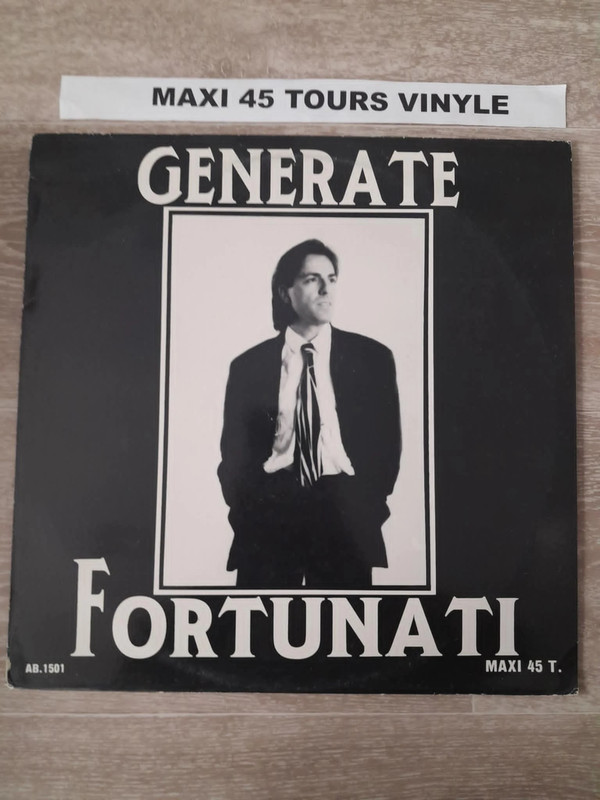 Michael Fortunati : Generate 1993 Belgique 12" Maxi 45 Tours Vinyle Promo