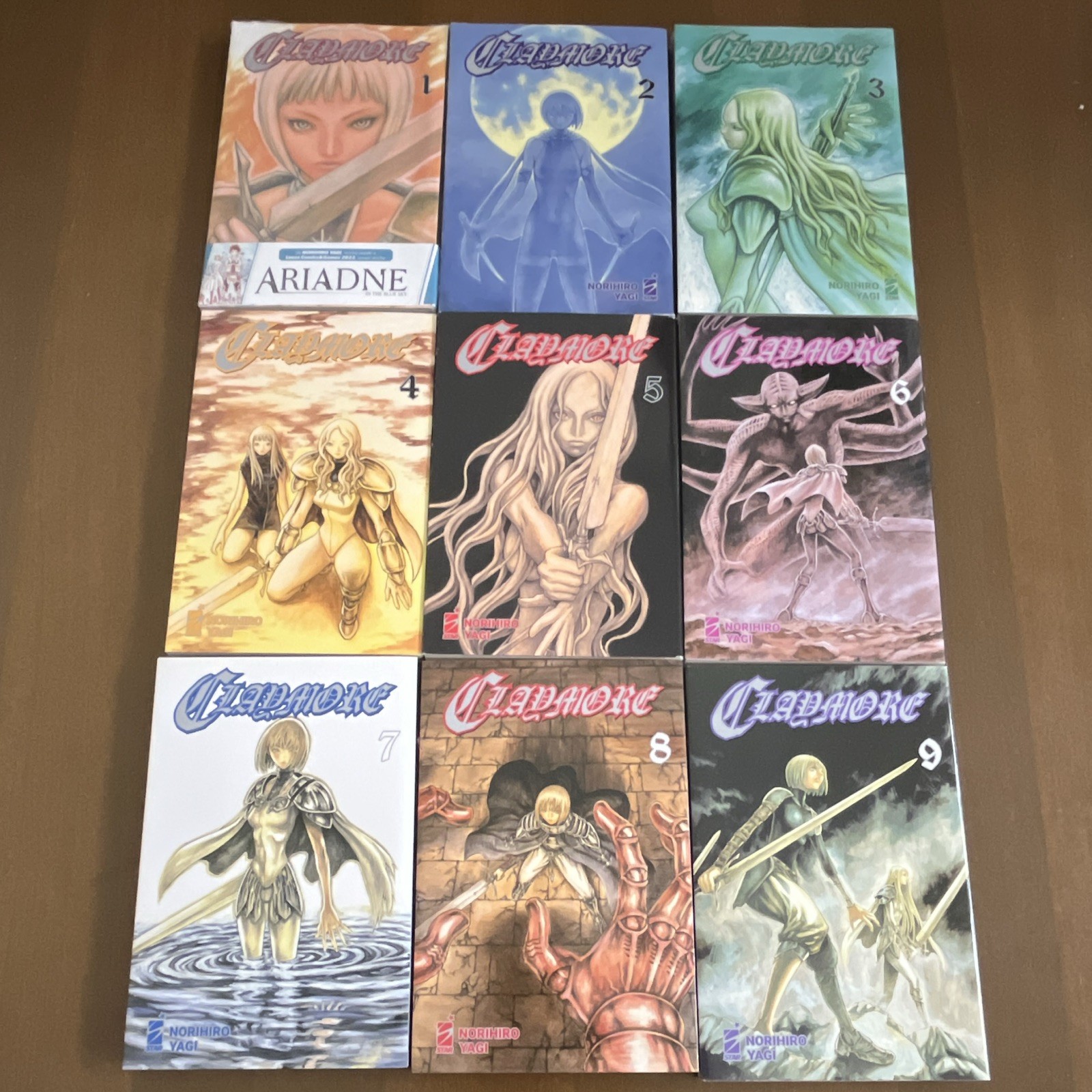 Star Comics Claymore New Edition lotto volumi 1-9 manga italiano Yagi