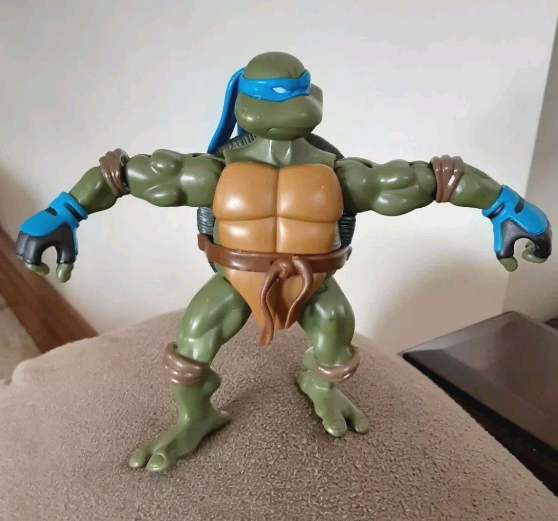 Guanti TMNT strappati Leonardo Teenage Mutant Ninja Turtles 2004 leo blu