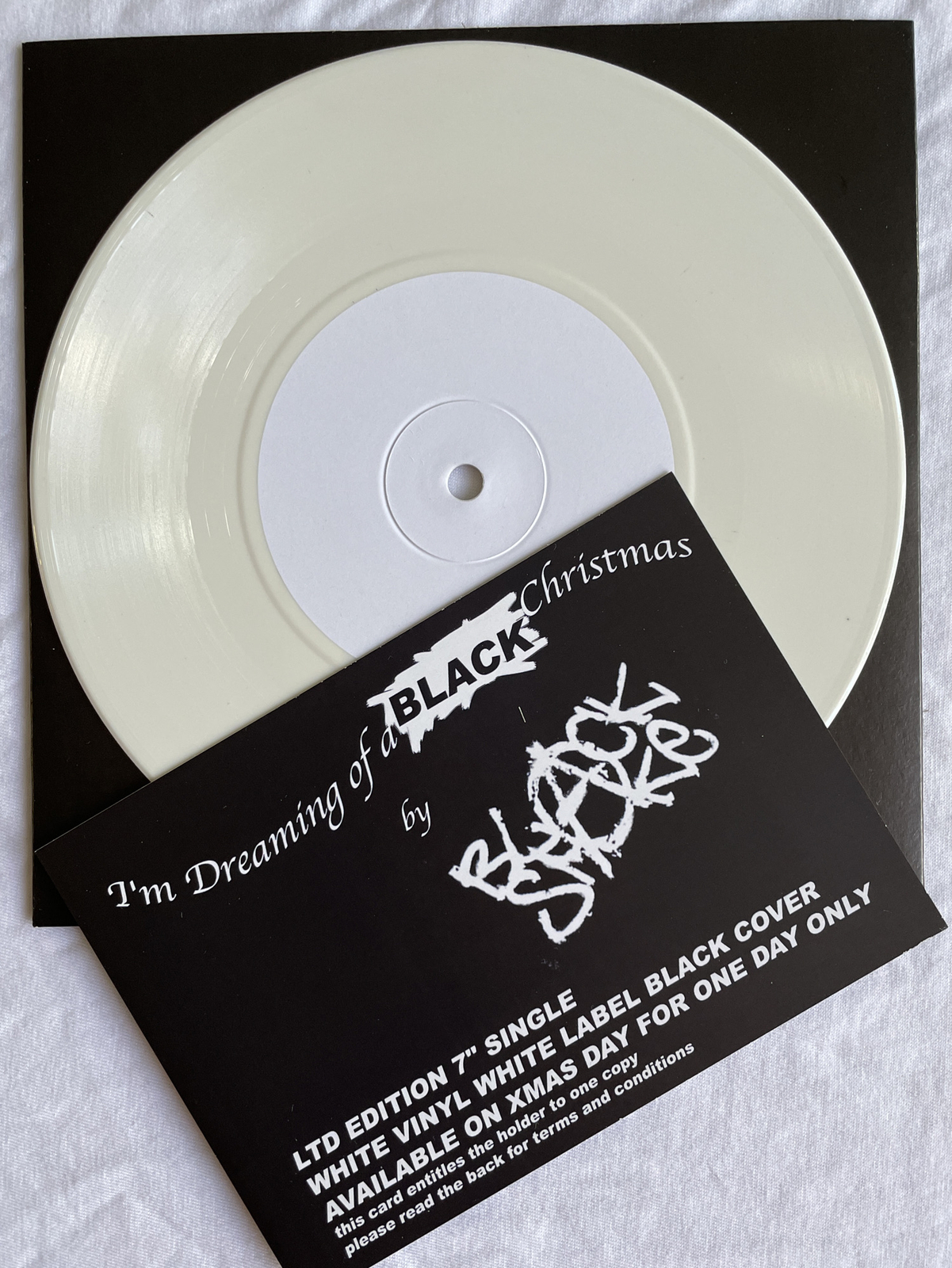 BLACK SMOKE -I’m Dreaming Of A Black Christmas- White Vinyl 7” Jimmy Cauty / KLF