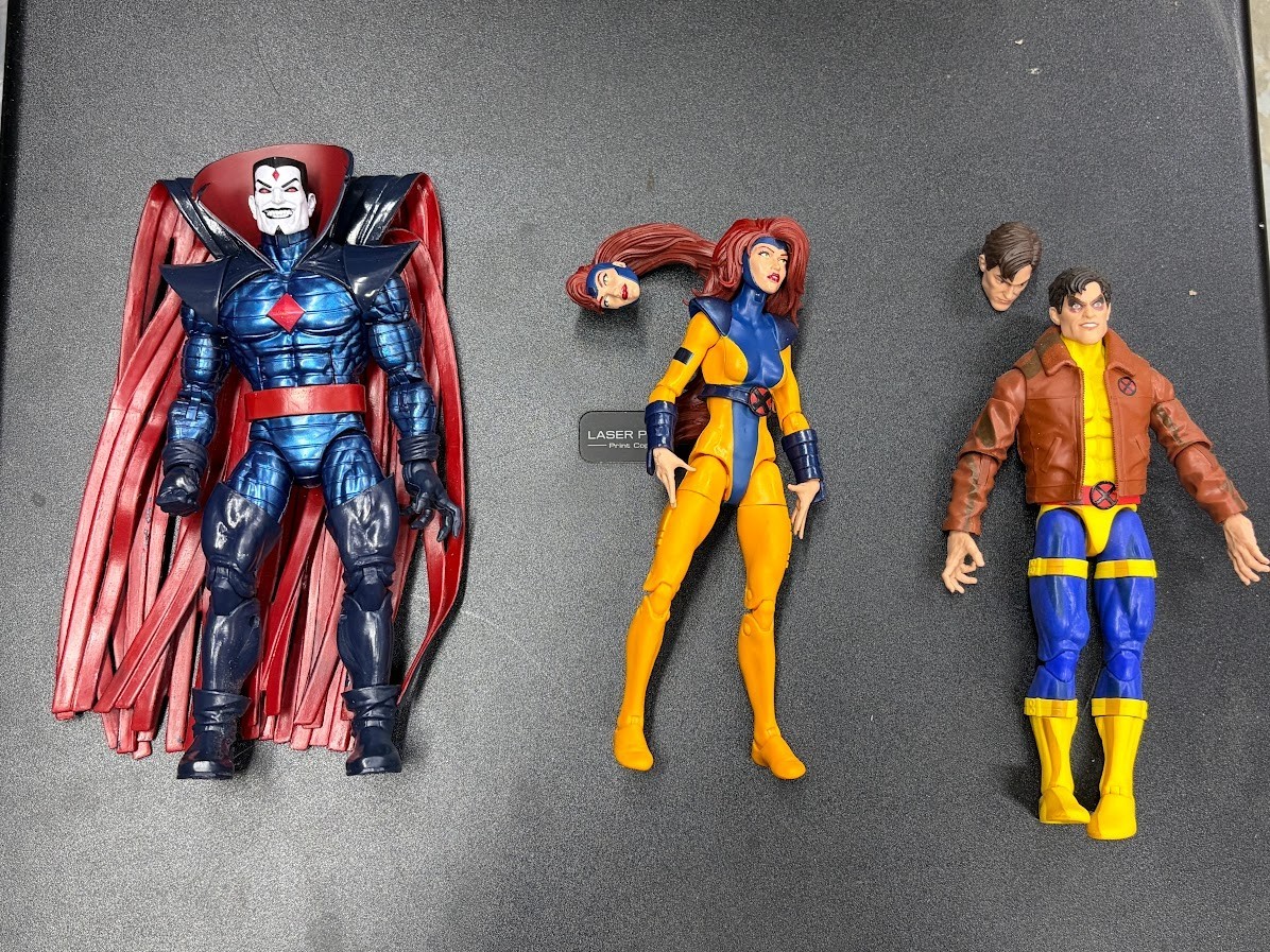 Marvel Legends X-Men Jean Grey Mr Sinister Morph Lot 3 Figures Retro!
