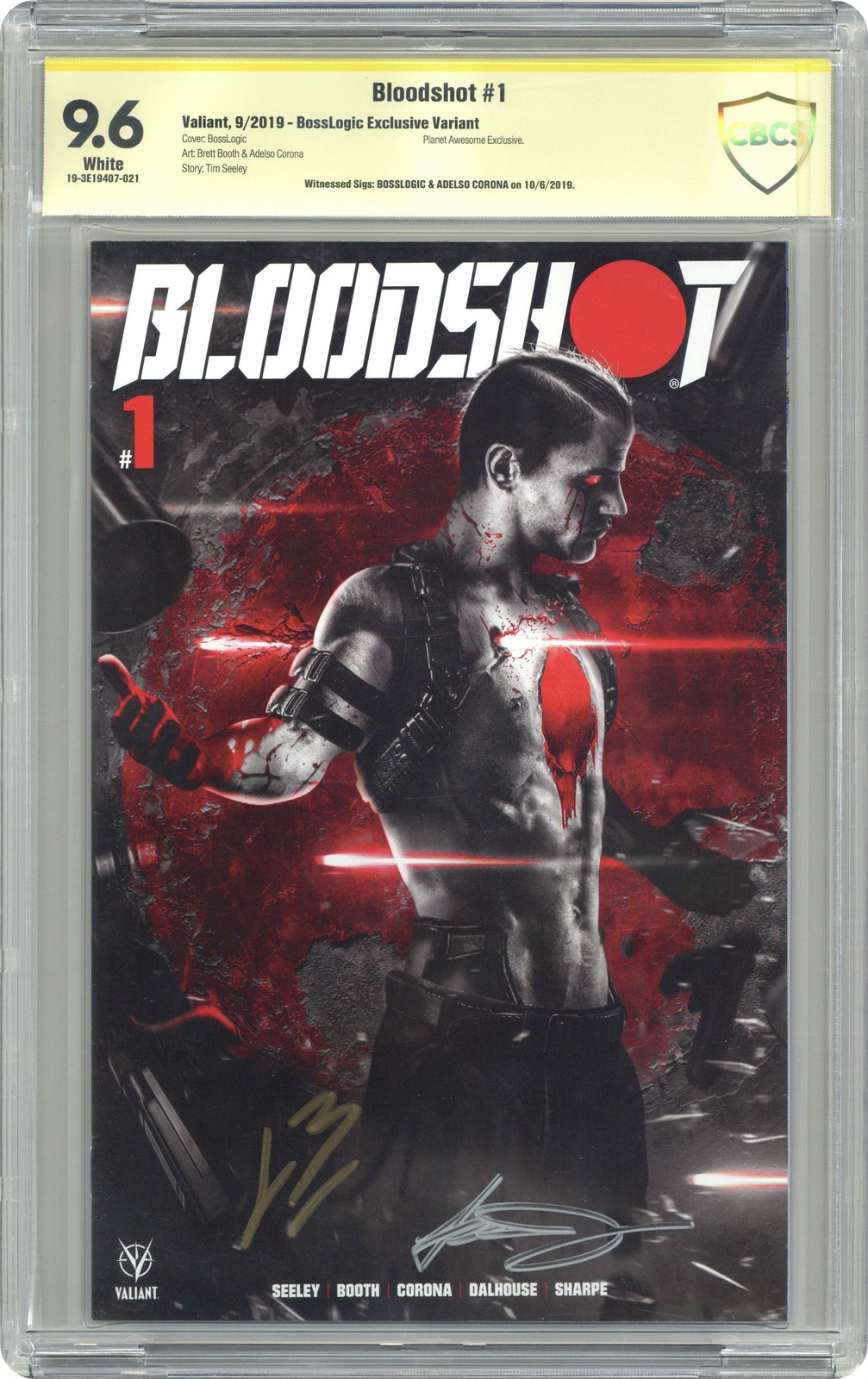 Bloodshot 1PAC.C CBCS 9.6 Testimone Sig BossLogic/Corona 2019 19-3E19407-021