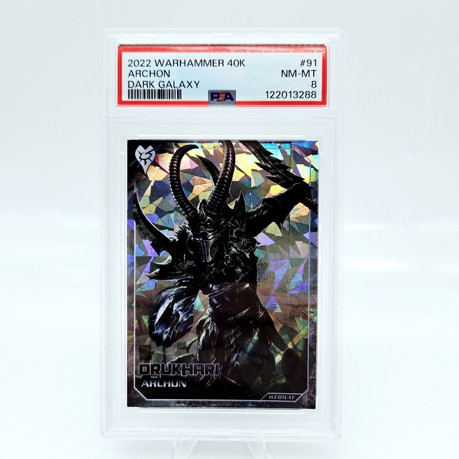 2022 Warhammer 40k Arconte Drukhari #91 PSA 8 Dark Galaxy Webway 