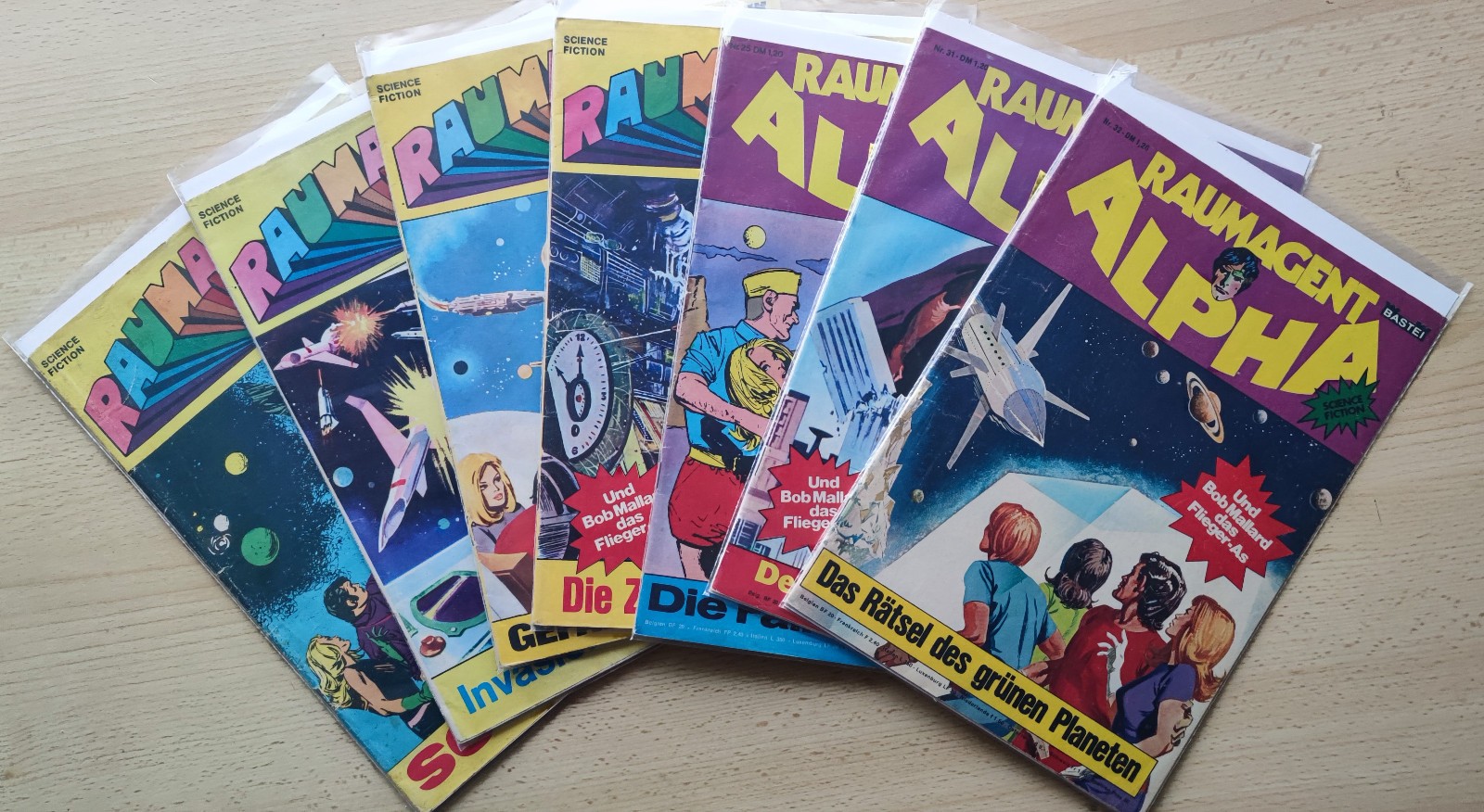 Lotto 7 quaderni agente spaziale Alpha Bastei Editore