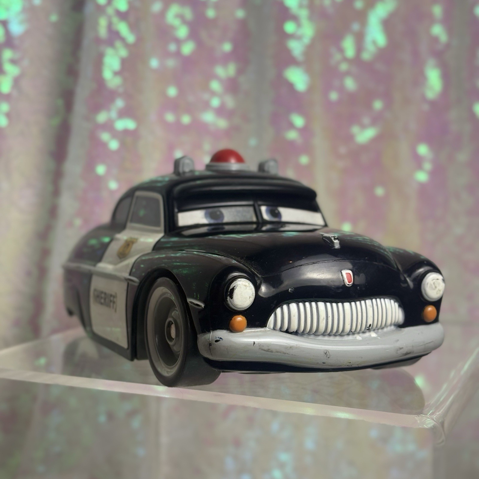 Disney Pixar Cars Mattel Shake N Go Sheriff Car - 2006 testata e funzionante