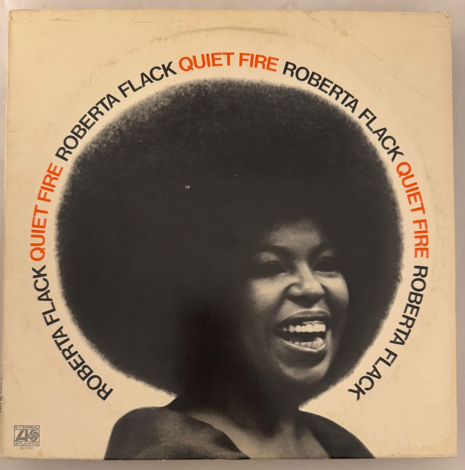 ROBERTA FLACK – QUIET FIRE - VINYL LP 1971 ATLANTIC SD1594 - VG+ - A15