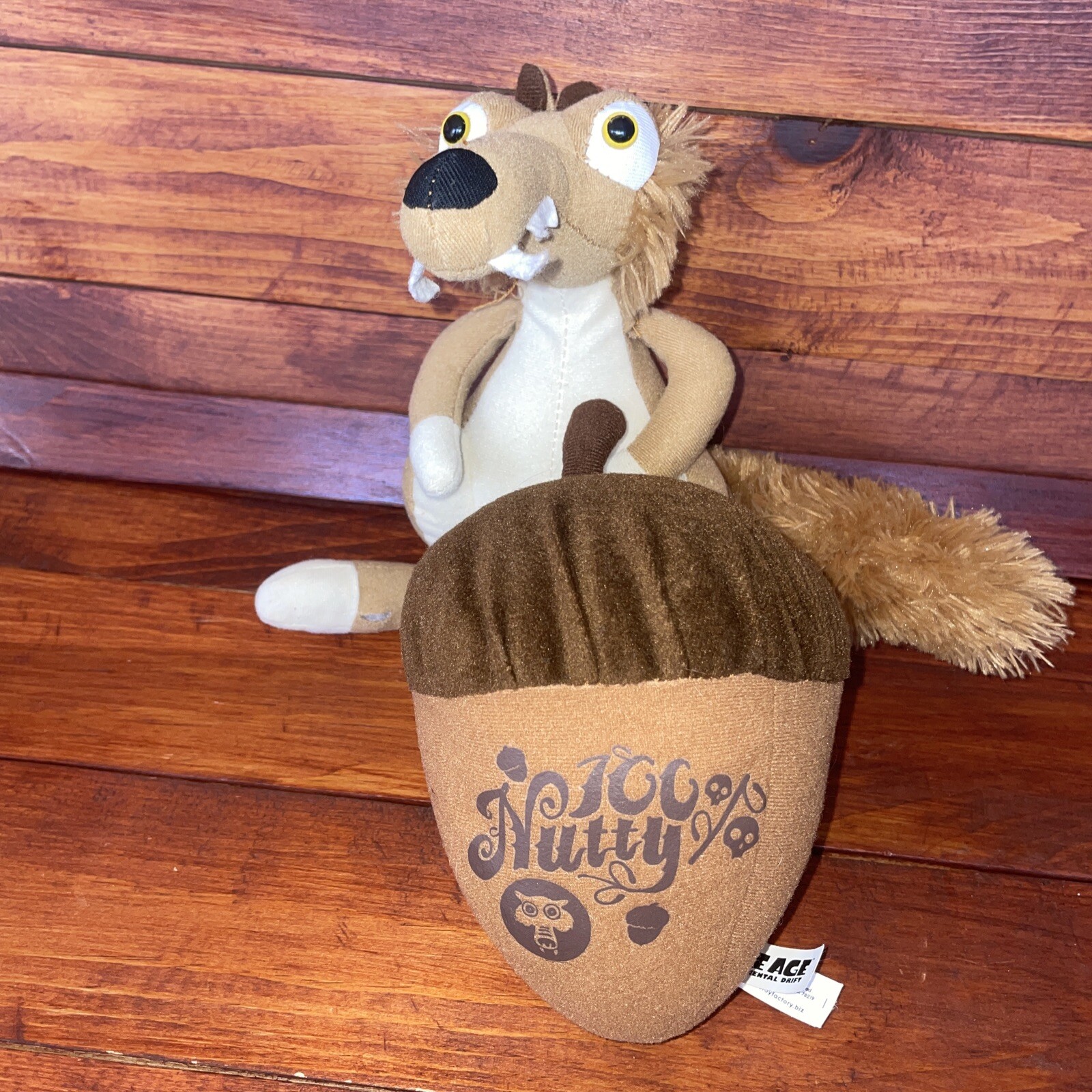 Peluche Era Glaciale Continental Drift 100% Nocciola Noce 8" Peluche Giocattolo Ghianda