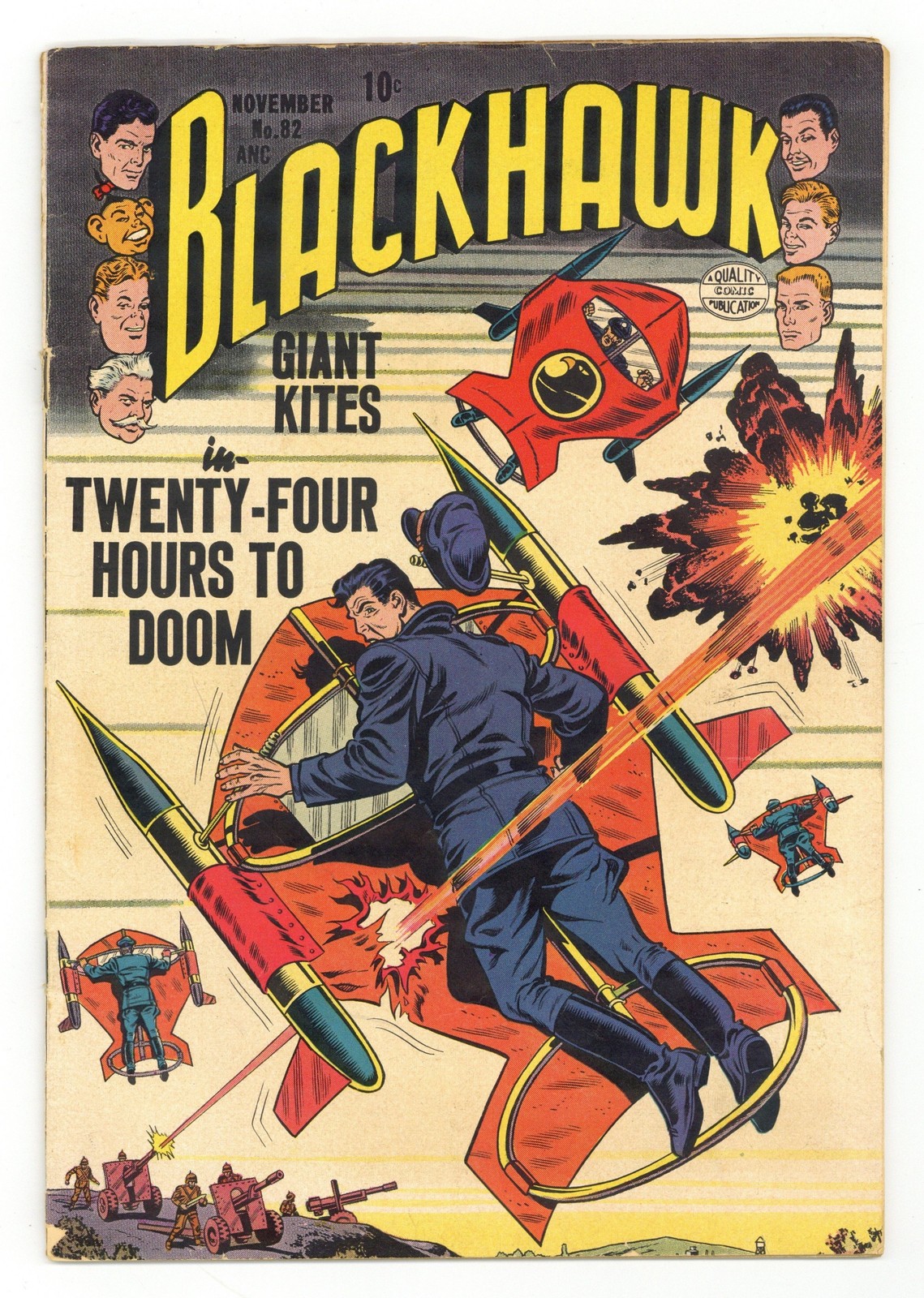 Blackhawk #82 VG- 3.5 1954