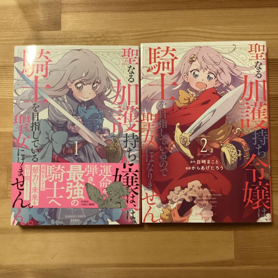 Blessed Lady mira a diventare un cavaliere manga vol 1-2 giapponese
