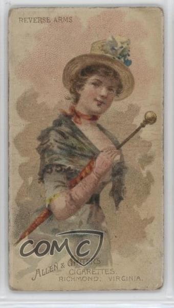 1888 Allen & Ginter Parasol Drill Tobacco N18 Reverse Arms 11bd