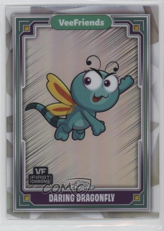 2025 Topps Chrome VeeFriends rifrattore audace libellula #79 1oa8