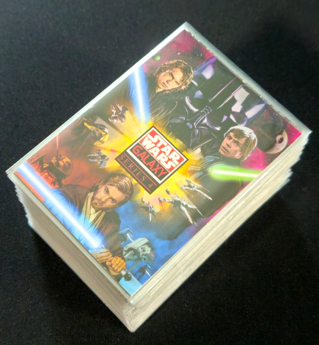 STAR WARS 2009 Topps Star Wars Galaxy serie 4 set completo 120 carte
