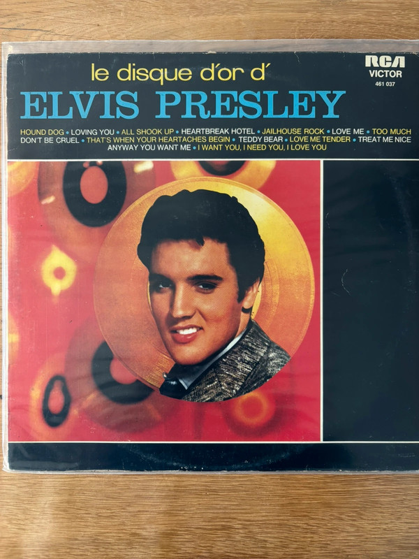 Elvis Presley Le Disque Dor Vinyl LP