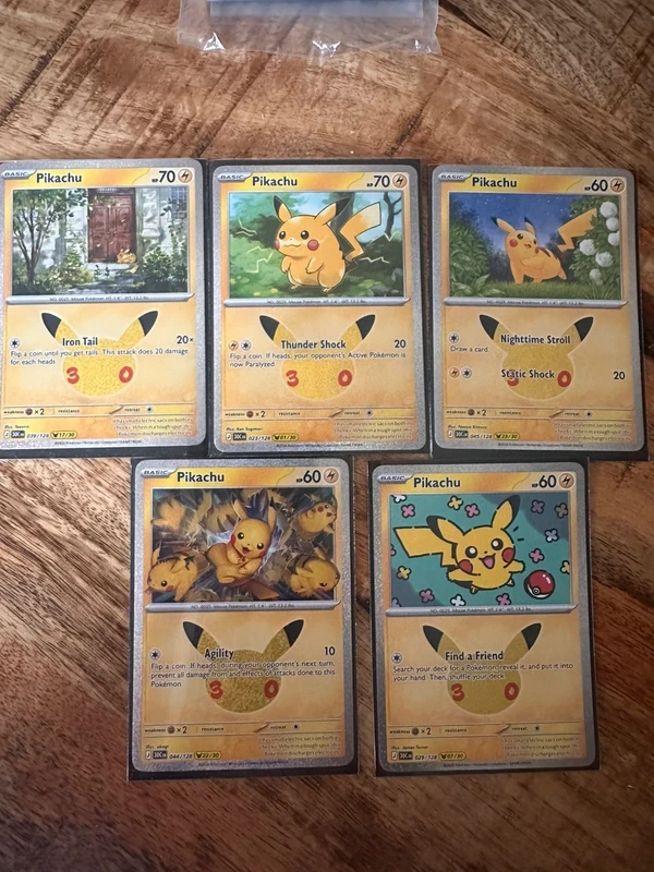 Pikachu 30th 5 stuks