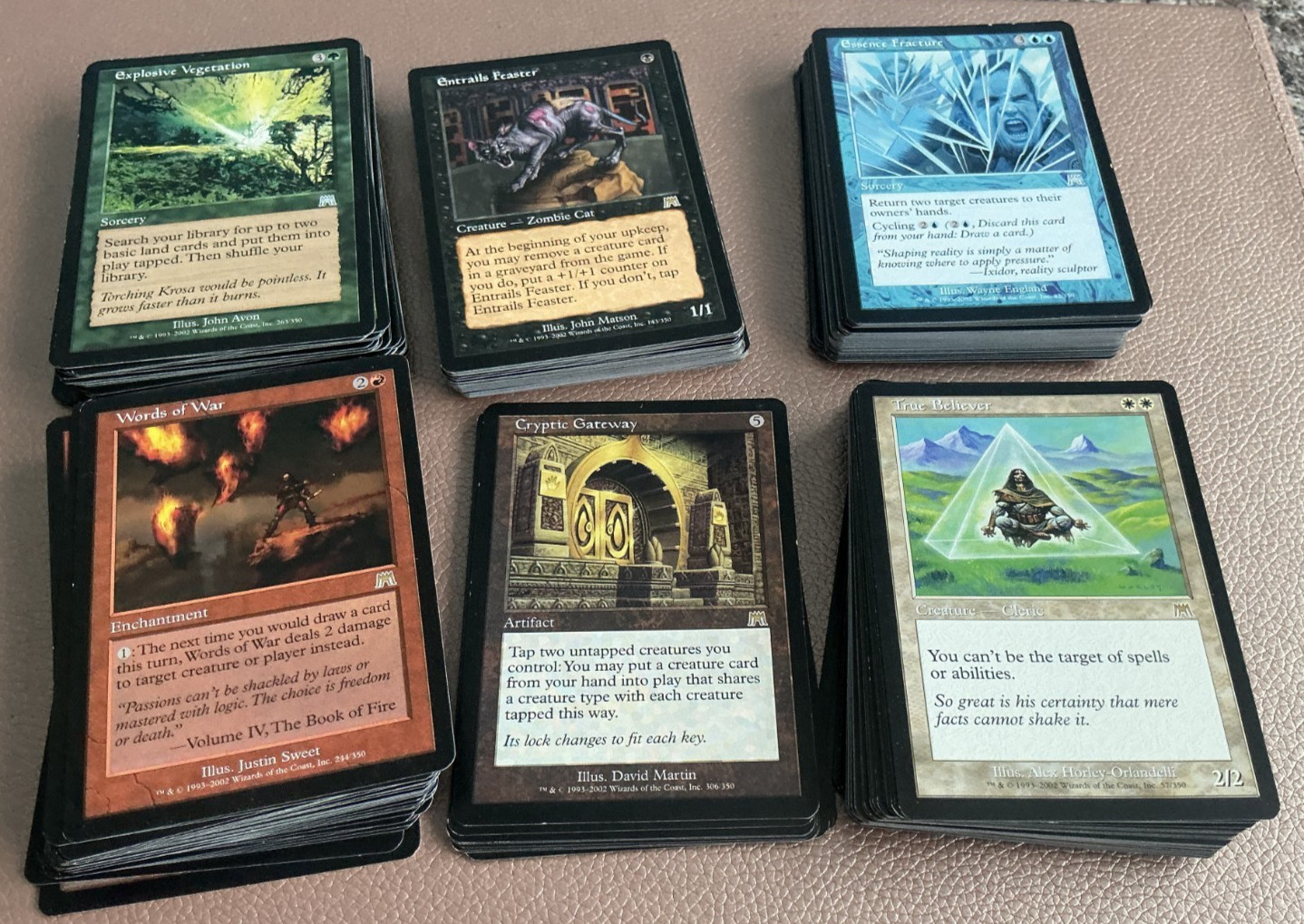 Collection of Onslaught cards. MTG  Magic the gathering