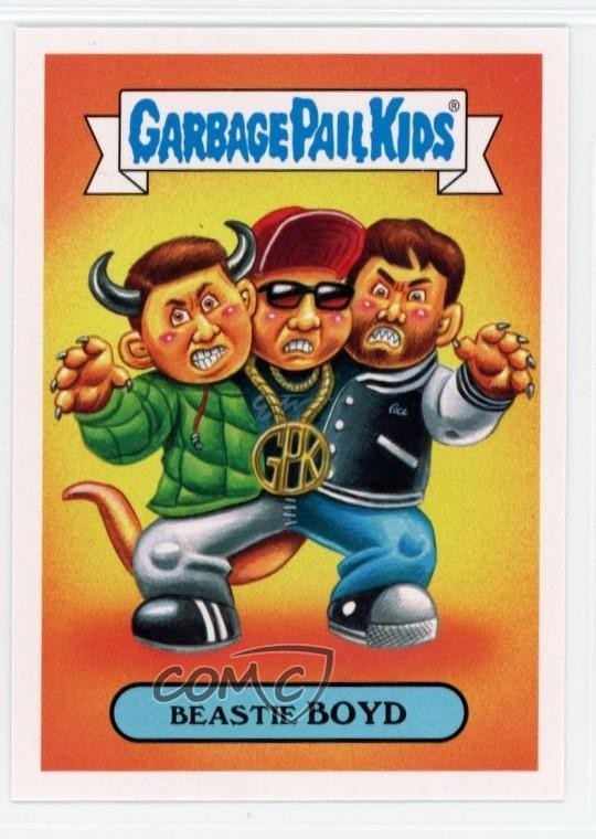 2017 Garbage Pail Kids Battle of the Bands Rap and R&B Sticker Beastie Boyd 4xt
