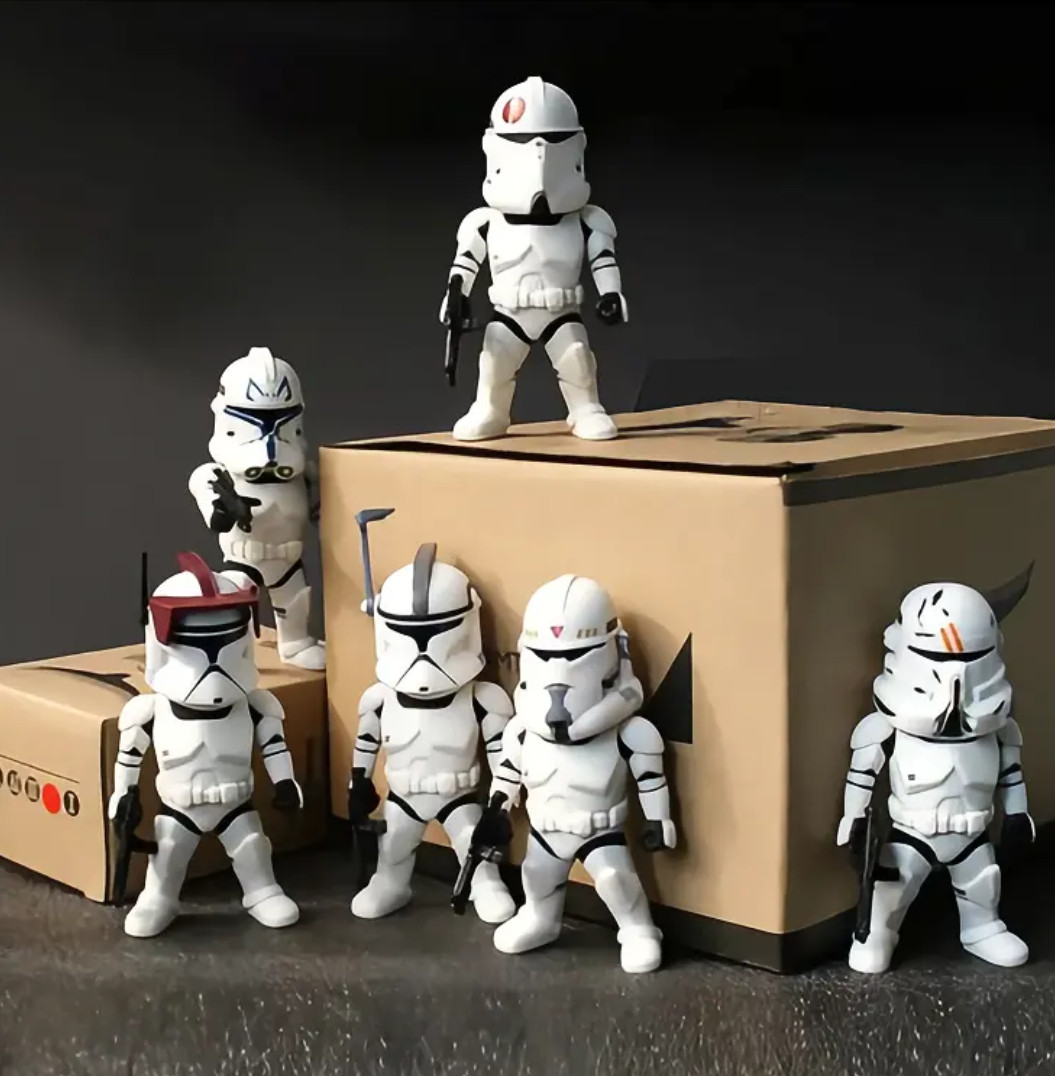 Star Wars Clone Trooper Chibi Figure 3,5 pollici set da 6 pezzi - liquidazione