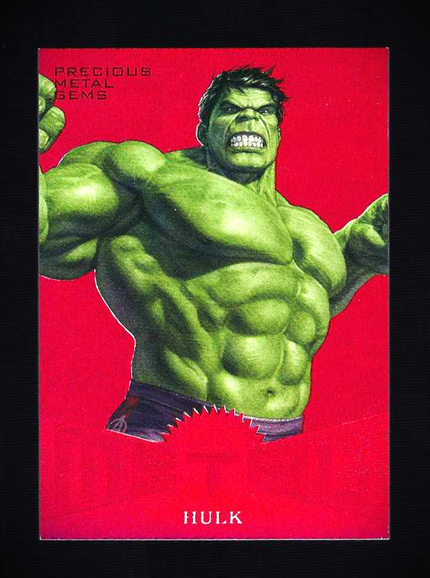 2017 Fleer Ultra Spider-Man Red PMG /99 Hulk Red Precious Metal Gems /99