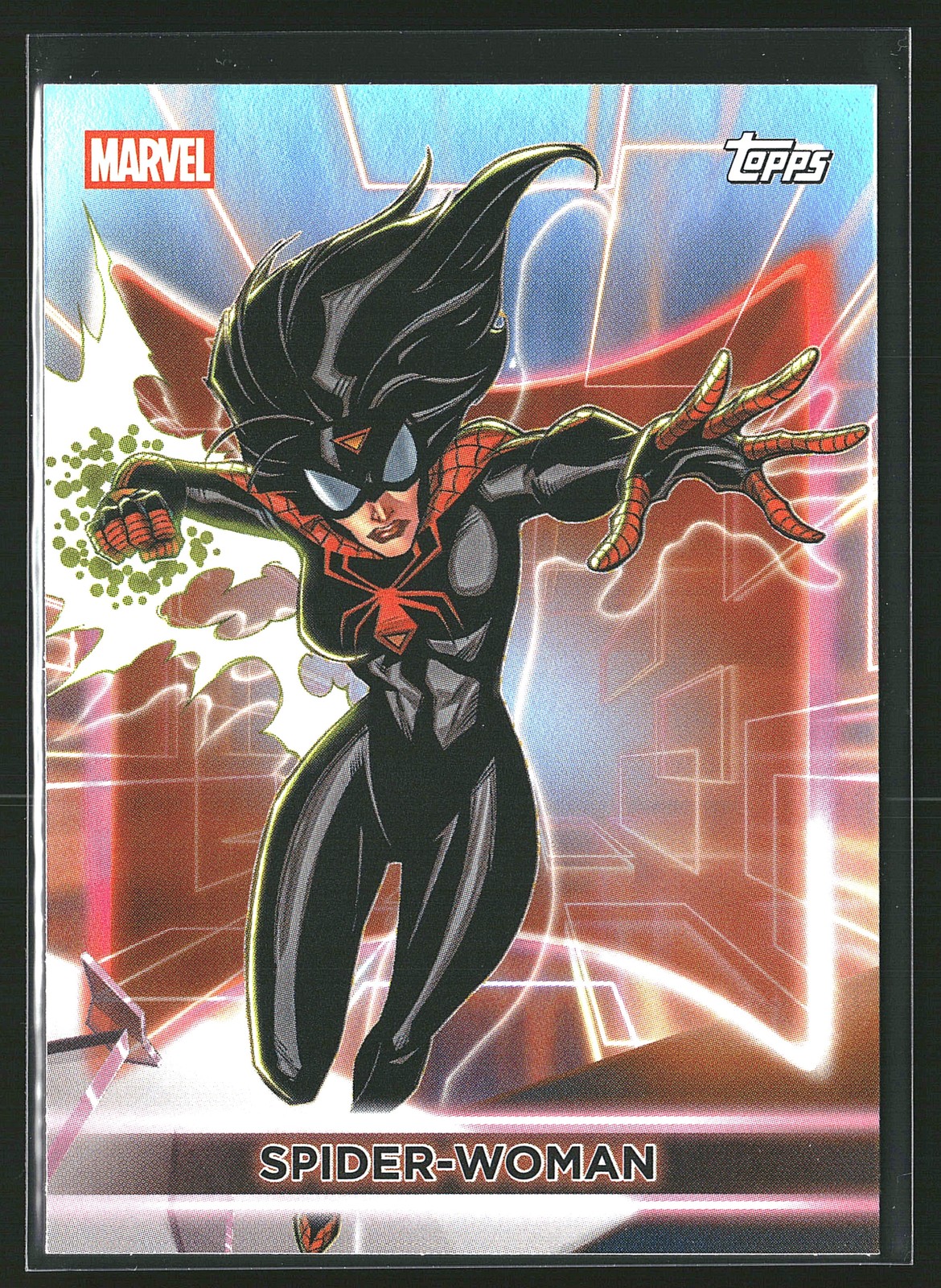 2026 Topps Neon Marvel #115 Spider-Woman Rainbow Foil