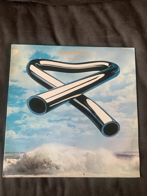 Disque Mike Oldfield tubular bells vinyle 33T pop rock prog
