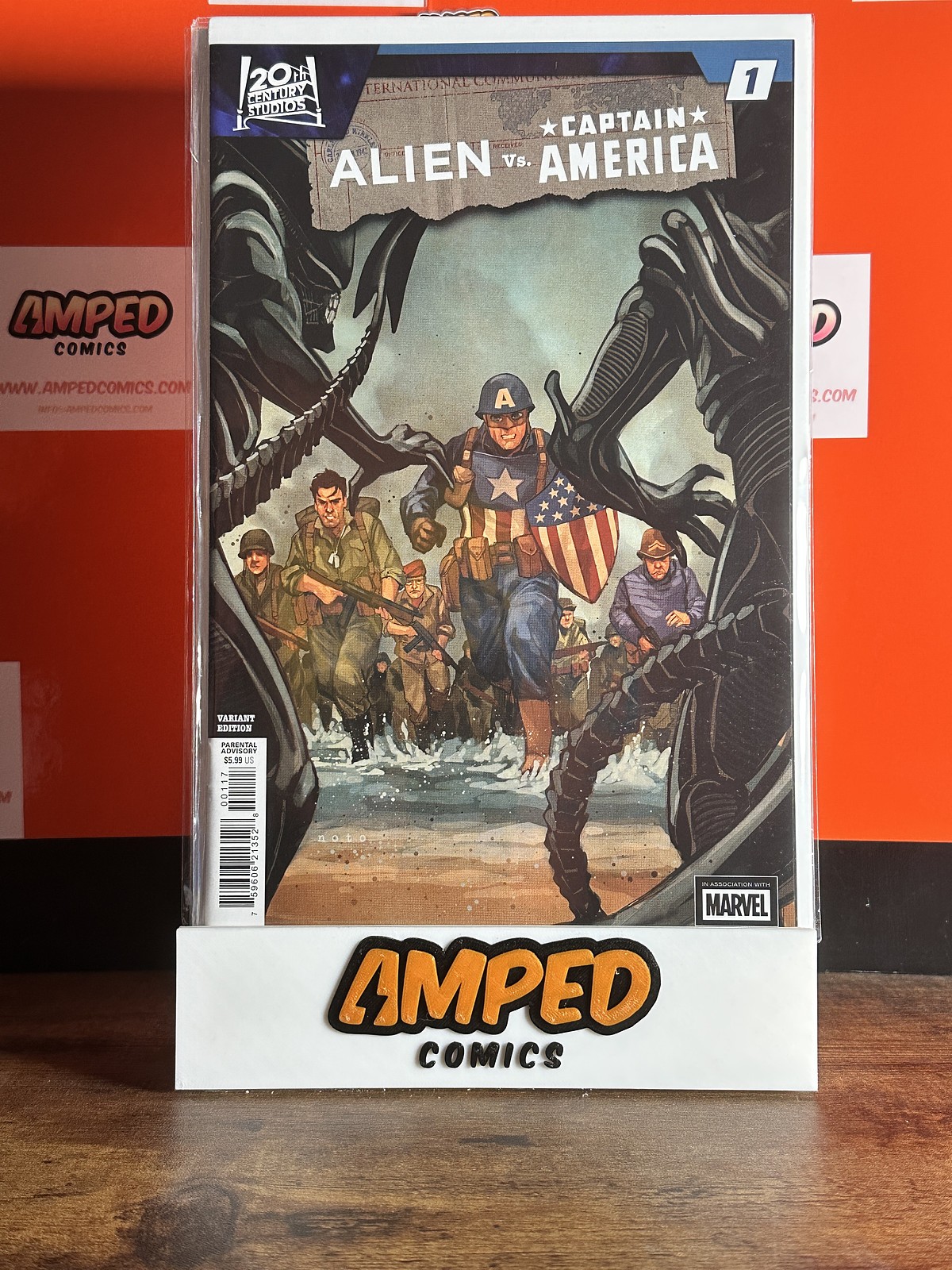 ALIEN VS CAPTAIN AMERICA #1 1:50 PHIL NOTO VARIANTE INCENTIVE MARVEL