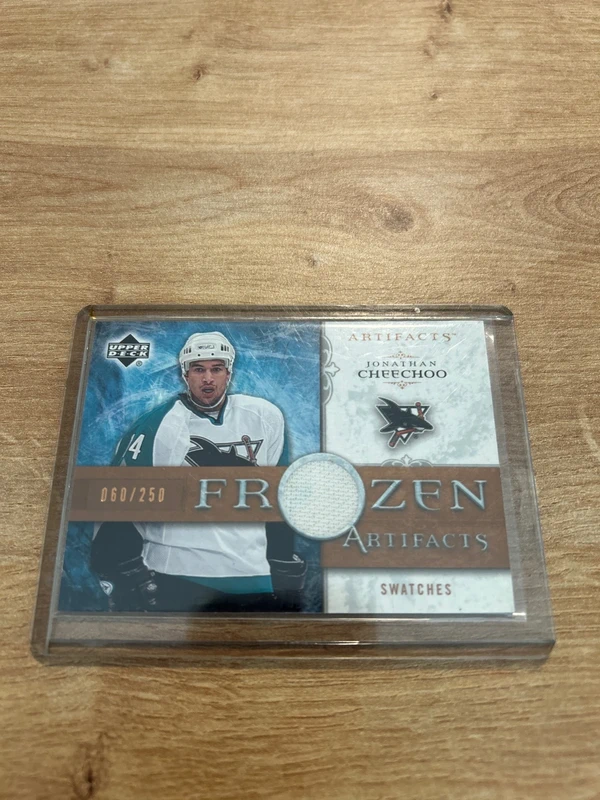 06-07 UD Upper Deck Artifacts  Frozen Artifacts  Jonathan Cheechoo  /250  Jersey