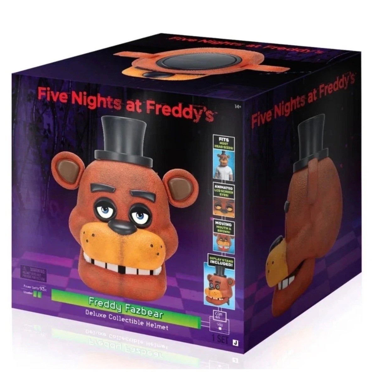 Casco da collezione Five Nights at Freddy's Freddy Fazbear Deluxe con occhi LCD