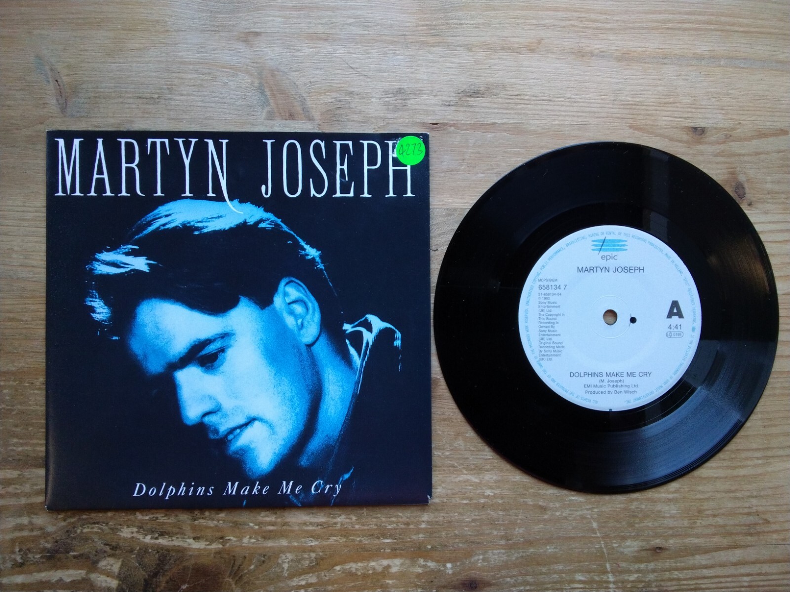 Martyn Joseph Dolphins Make Me Cry Excellent 7" Single Vinyl Record 658134