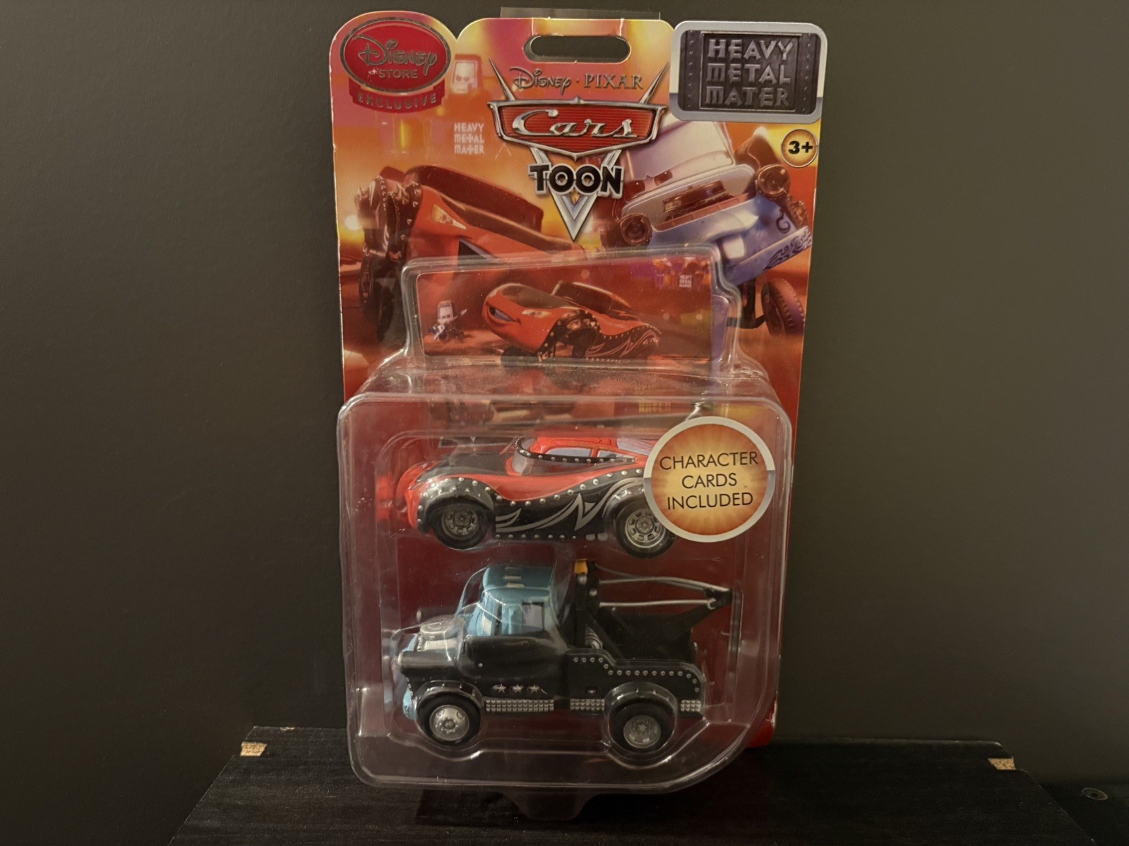 Disney Pixar Cars Toon Heavy Metal Mater & Mcqueen pressofuso 1:43
