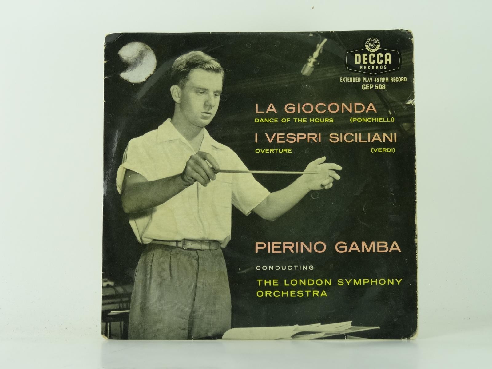 PIERINO GAMBA DANCE OF THE HOURS (62) 2 Track 7" Single plus Picture Sleeve DECC