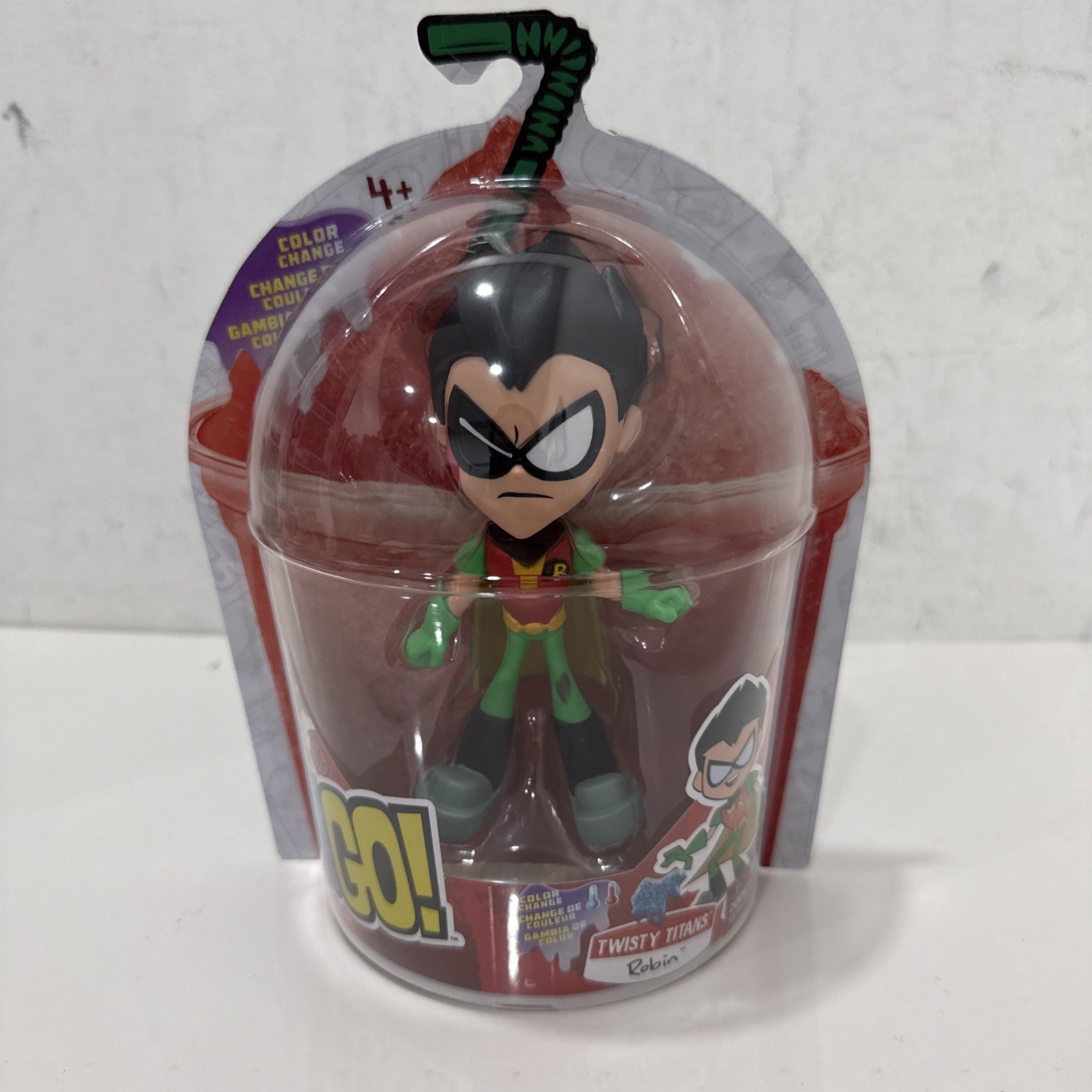 Twisty Titans Robin Figure Teen Titans Go! Rara variante cambio colore '24 nuova con scatola