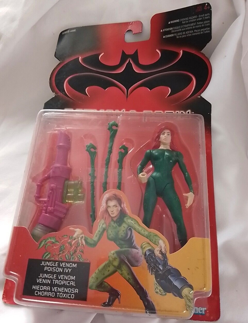Batman and Robin Jungle Venom Poison Ivy Figure 1997 Sealed Card Kenner 