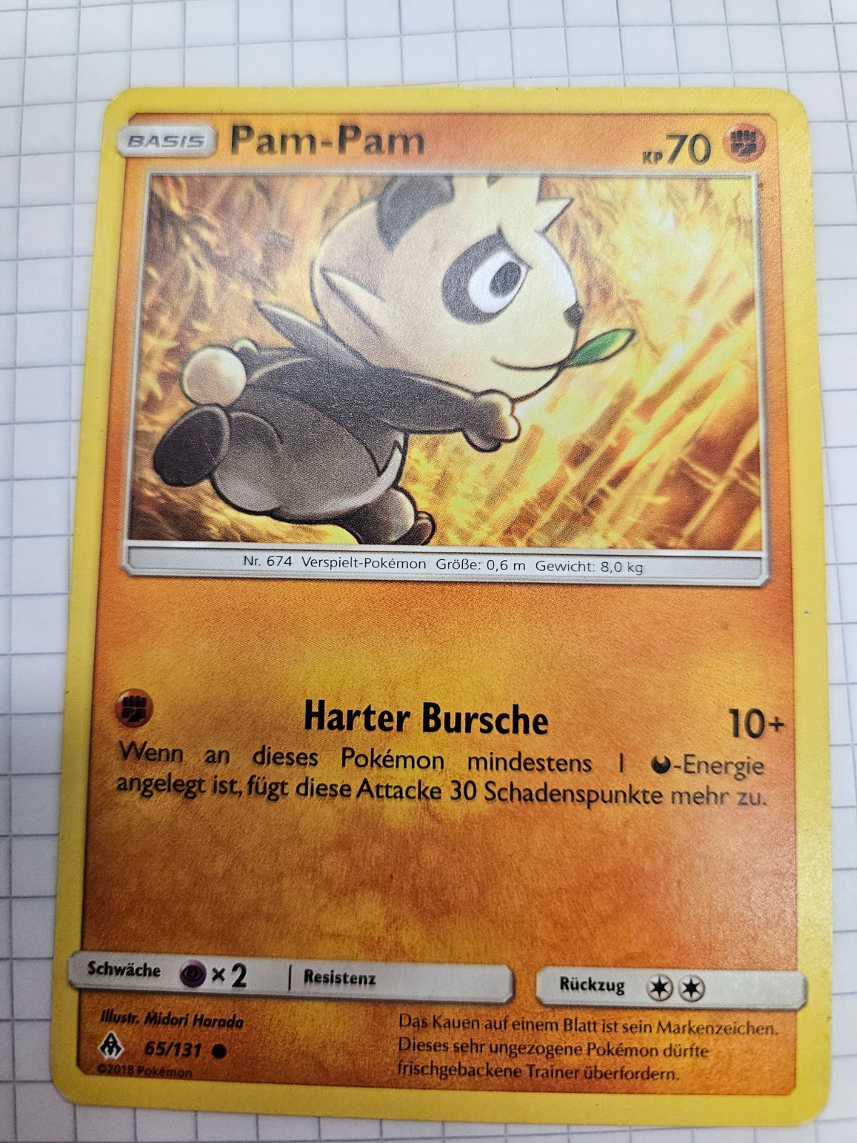 Pokémonkarte Pam-Pam 65/131 Grauen der Lichtfinsternis