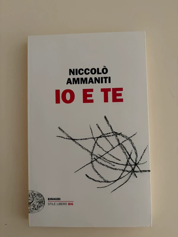 Libro “ Io e Te “ di Niccolò Ammaniti
