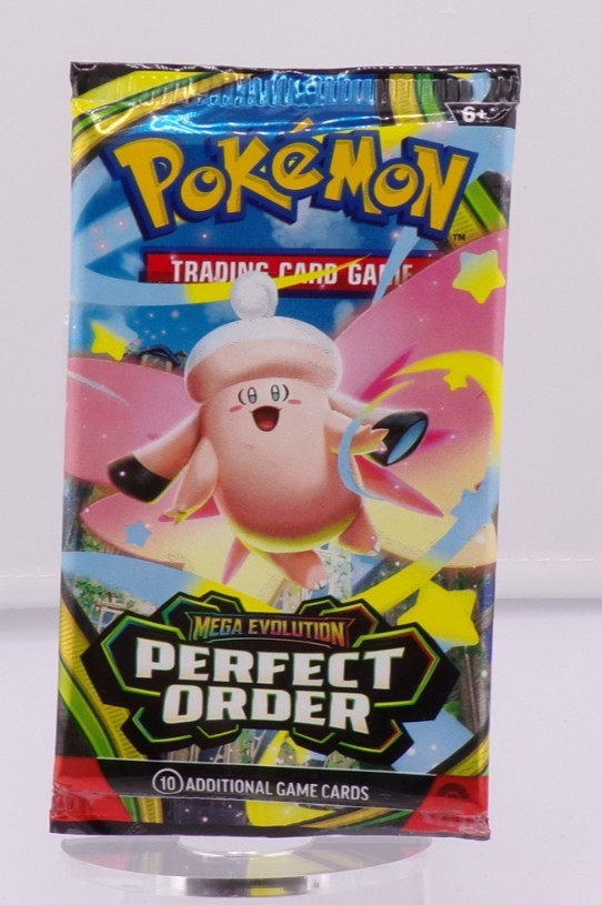 Pokemon TCG Mega Evolution Perfect Order Booster Pack Cleffa Art NEW SEALED