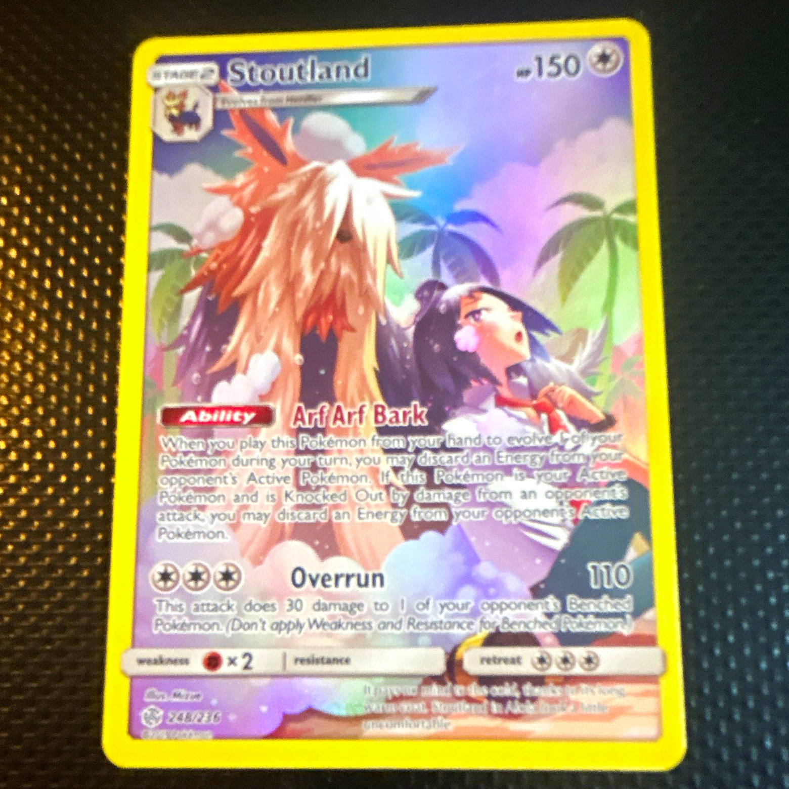 The Pokémon Company Stoutland 248/236 Sm-Eclissi Cosmica Holo Secret Rara 150 HP