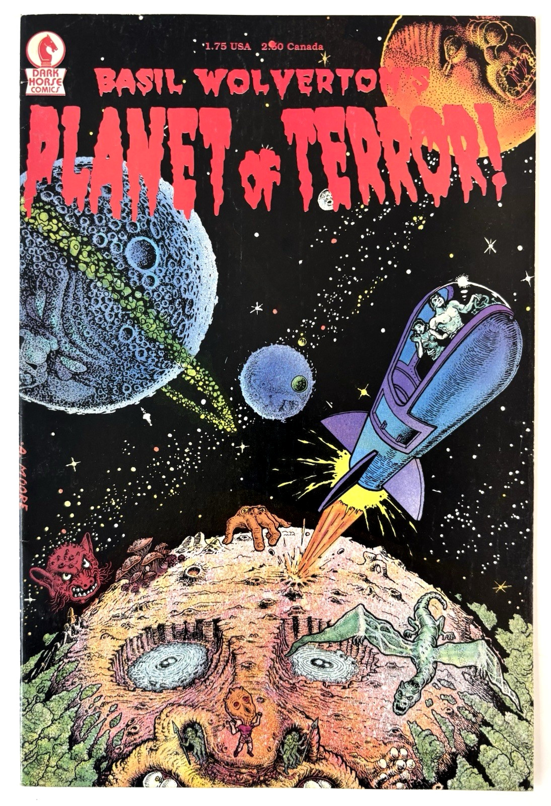 Basil Wolverton's Planet of Terror #1 1987 Dark Horse Comics UNREAD HIGHER GRADE