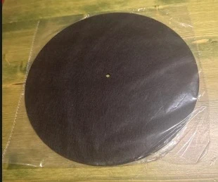Tappetino nero in feltro anti-statico per giradischi