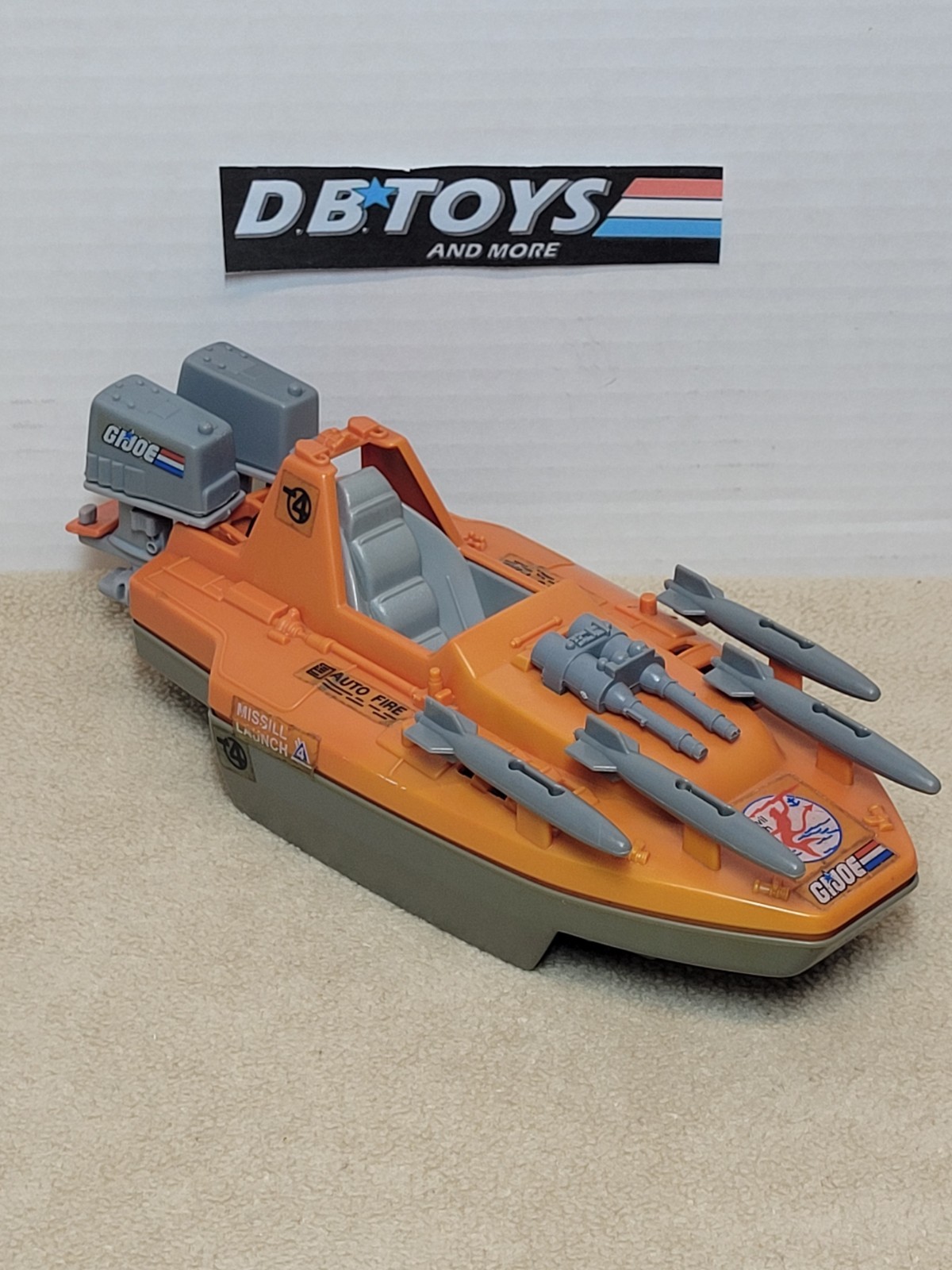 Vintage GI Joe Devilfish con ingranaggio veicolo grigio missili siluri ARAH 1986 - LEGGI