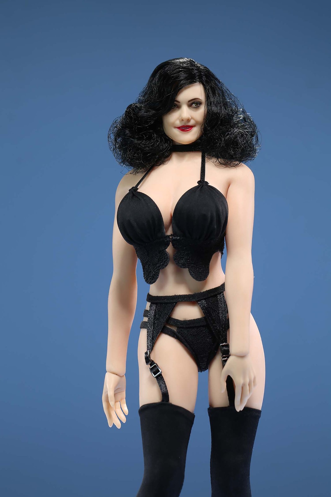 Set calze bretelle intimo in pizzo 1/6 JO23X-11 Vampire Countess modello