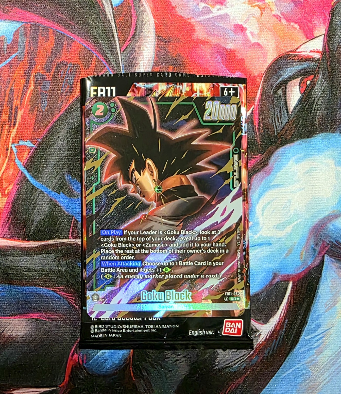 Goku Black FB11-054 Alt Art Dragon Ball Super Fusion World Brightness of Hope