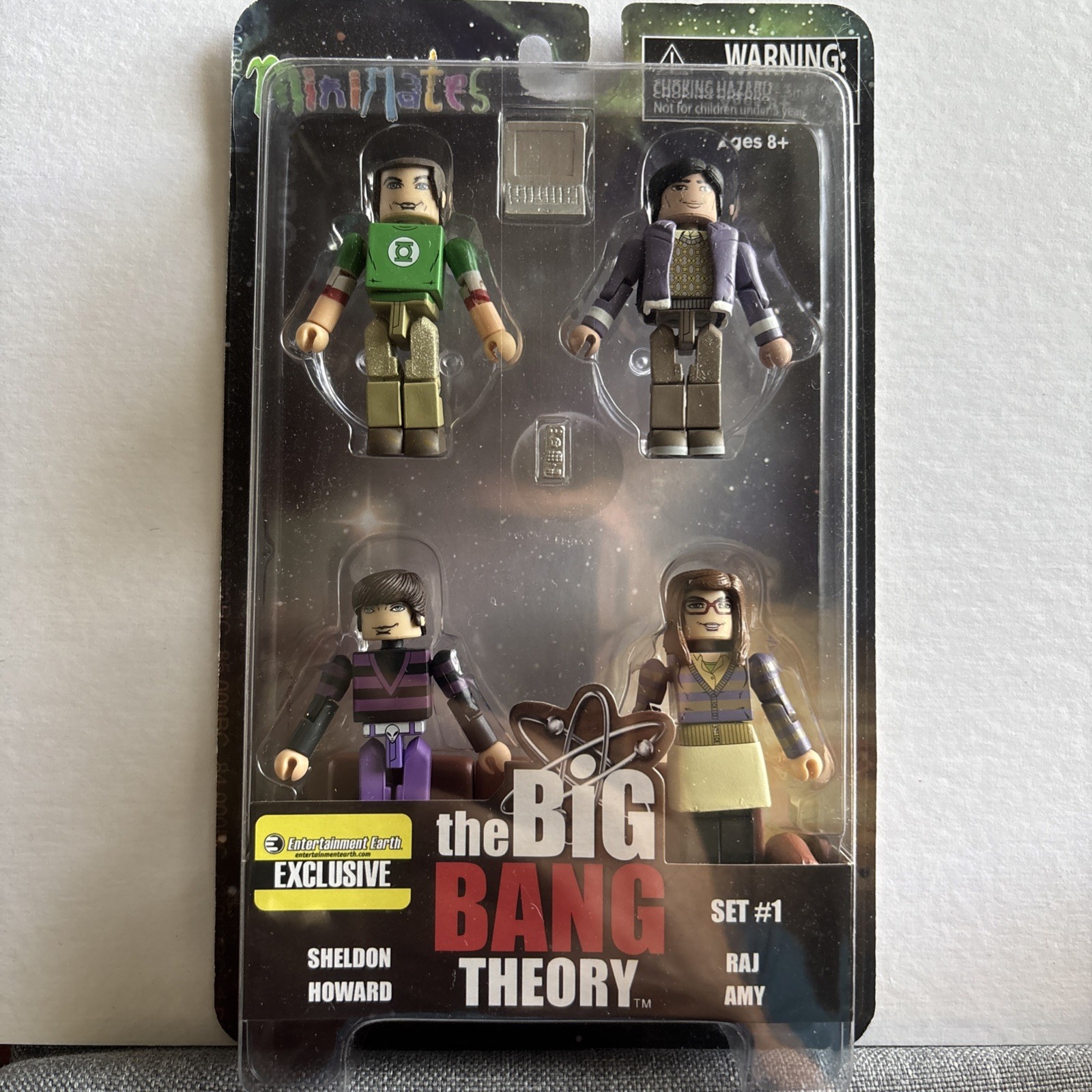 The Big Bang Theory Minimates Set 1 SET DI 4 FIGURINE! Esclusiva Entertainment Earth