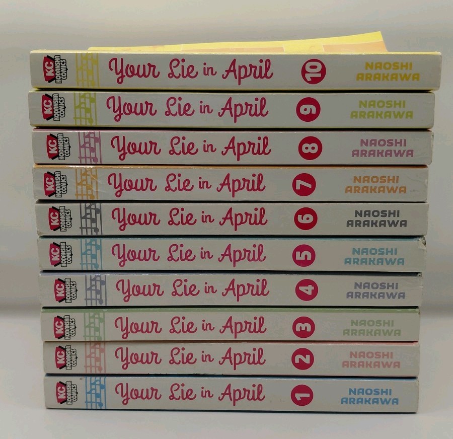Your Lie in April English Manga Volumes 1-10