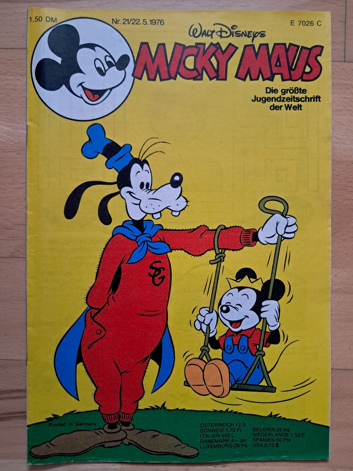 Walt Disney Topolino n.21 del 22.5.1976 - fumetto TOP Z1